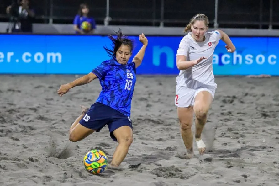 Selecta femenina de playa ganó a Suiza en el segundo partido