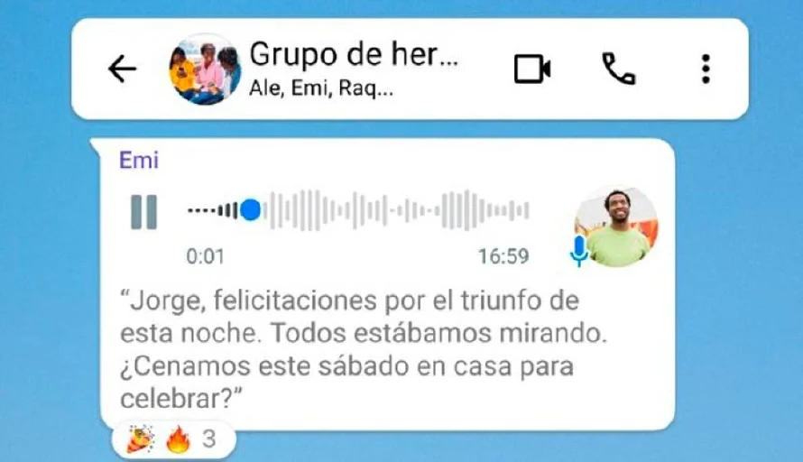 WhatsApp permitirá recibir transcripciones de los mensajes de voz de manera automática