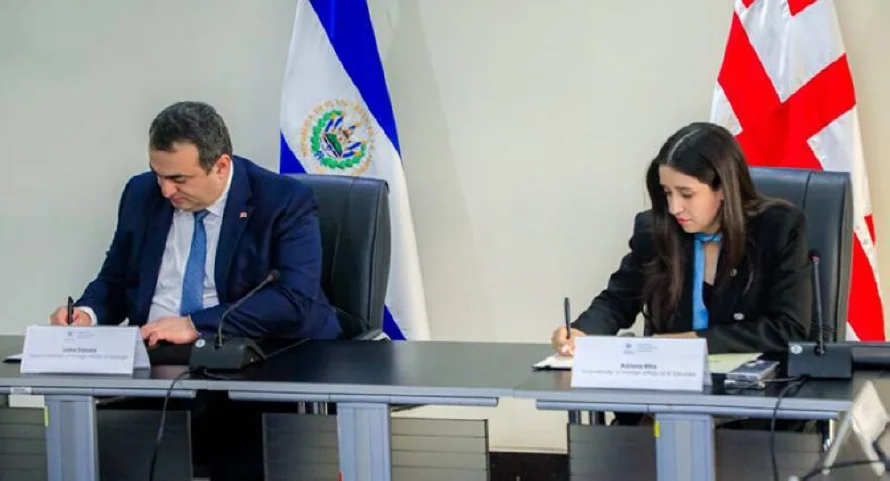 El Salvador y Georgia firman acuerdo para explorar "oportunidades de colaboración"