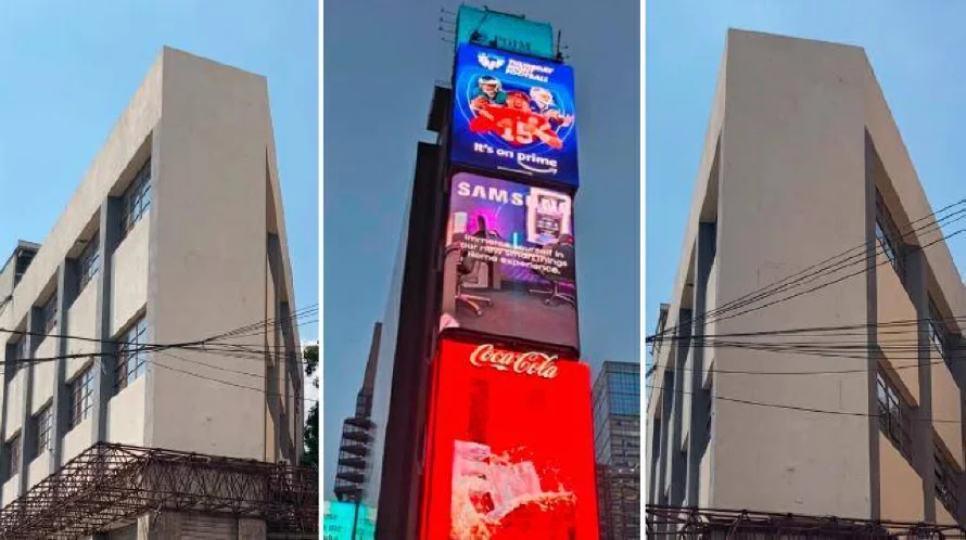 Edificio que recuerda a Time Square siembra expectativa en centro histórico de San Salvador