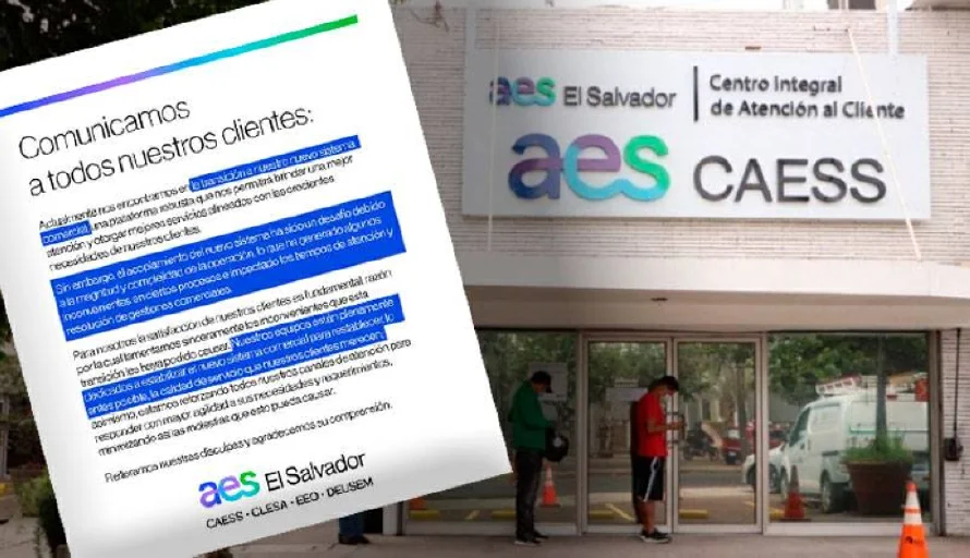 Cambio de plataforma comercial genera "inconvenientes" en servicio de AES