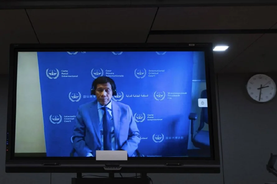 Duterte comparece por primera vez ante la Corte Penal Internacional, por videoconferencia