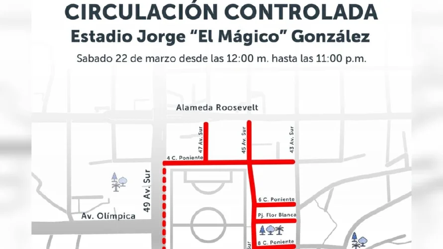 Restringirán paso en alrededores del estadio "Mágico" González por partido de la Selecta ante Pachuca