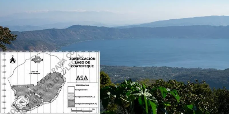 ASA delimita área restringida en el Lago de Coatepeque y emite prohibiciones