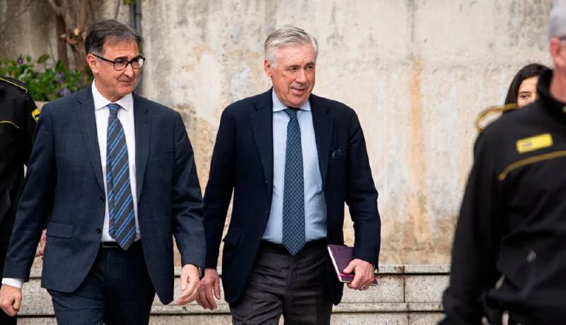 Fiscalía española mantiene petición de 4 años de cárcel para Ancelotti