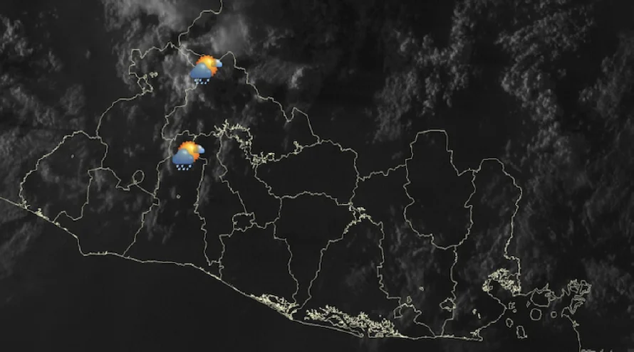 Altas temperaturas y lluvias puntuales continuarán este fin de semana en El Salvador