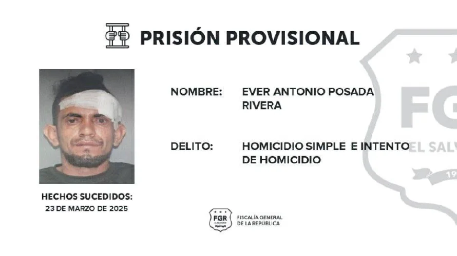 Nicaragüense que asesinó a persona e hirió a otra en Santa Rosa de Lima seguirá detenido