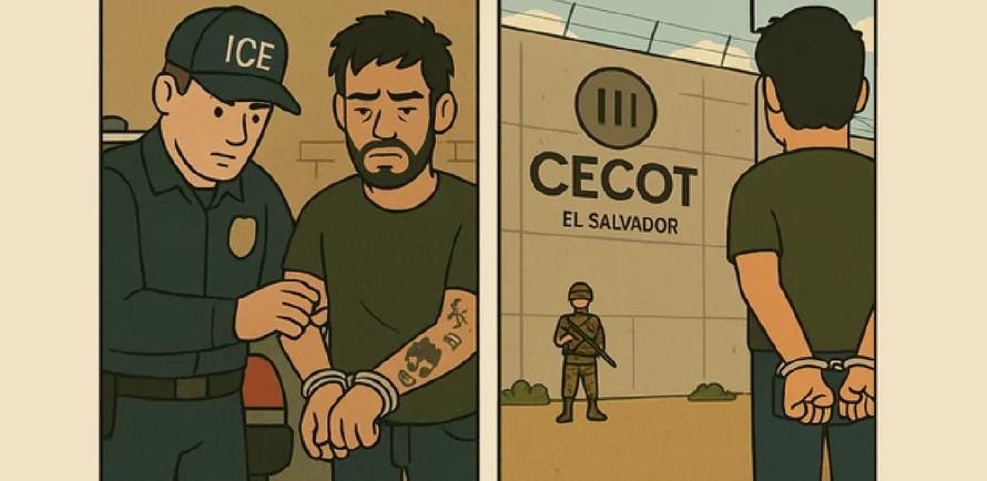 EEUU advierte cómo puede terminar un migrante en el Cecot de El Salvador