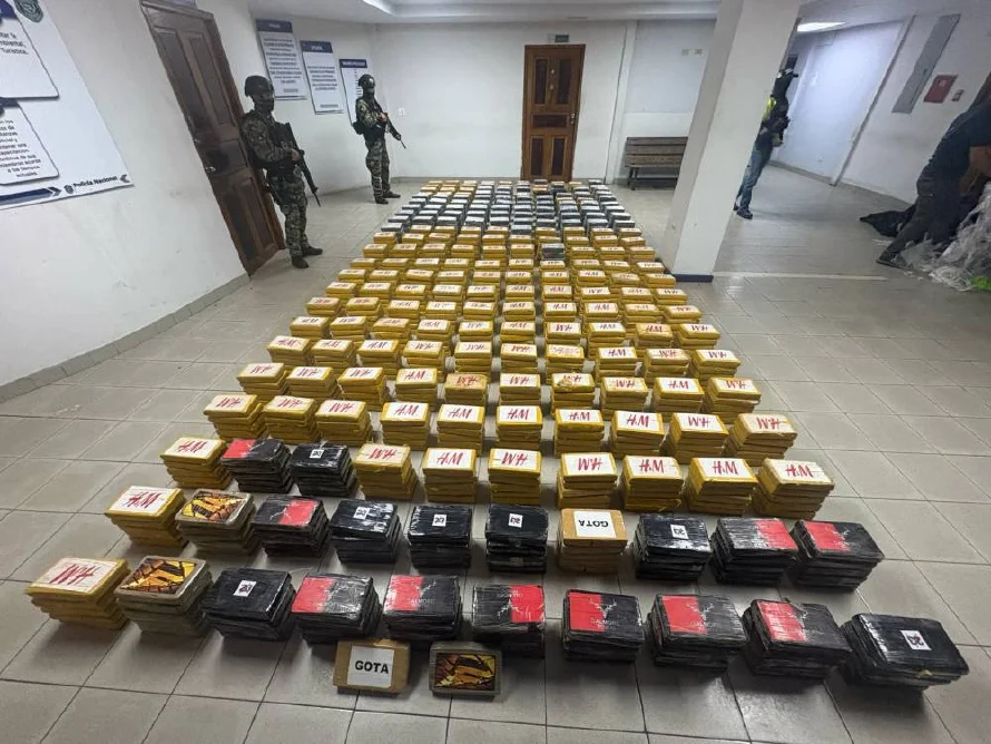 Panamá decomisa 1,152 paquetes de droga procedente de El Salvador y con destino a Bélgica
