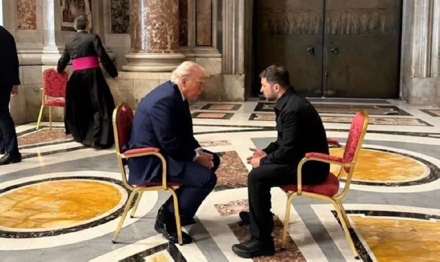 Trump y Zelenski mantienen una reunión "muy productiva" en Roma antes de asistir al funeral del Papa Francisco