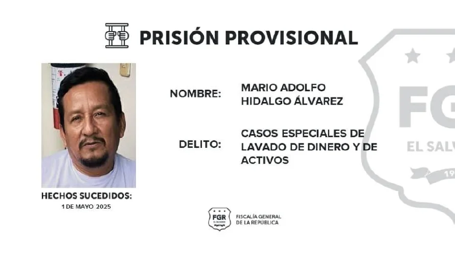 Decretan prisión provisional para guatemalteco procesado por lavado de dinero