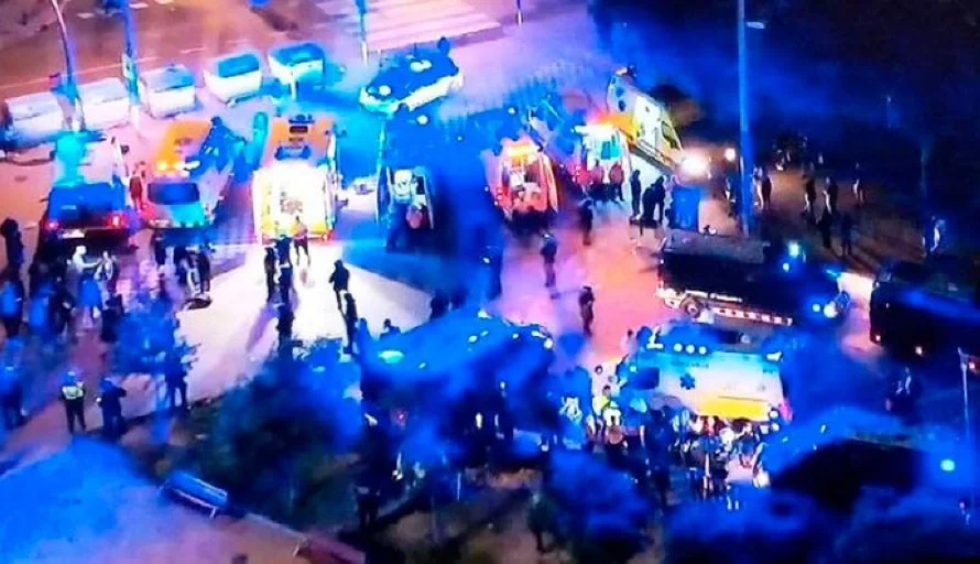 Detienen a conductora que atropello a hinchas del Espanyol