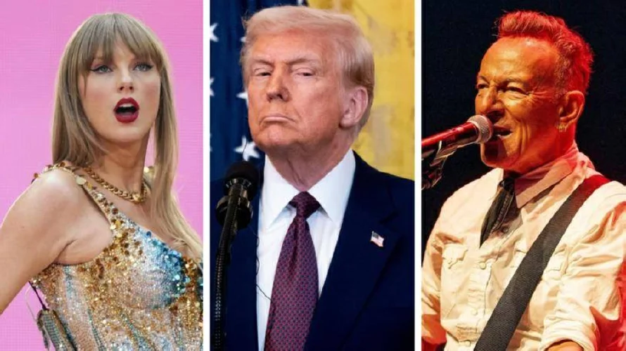 La Federación de Músicos defiende a Swift y Springsteen de los insultos de Trump
