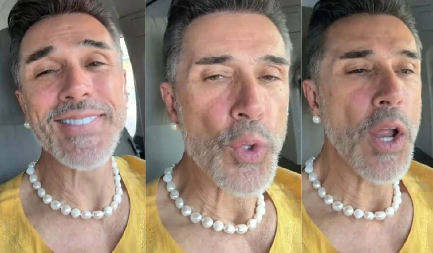 Sergio Mayer causa sensación en las redes al estilo de Vilma Picapiedra