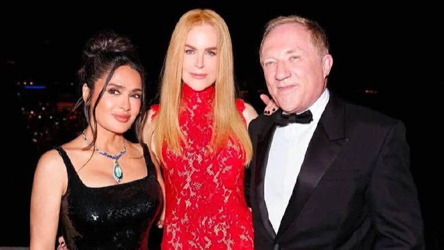 Nicole Kidman recibe honor en Cannes y acaba rumor de pleito con Salma Hayek