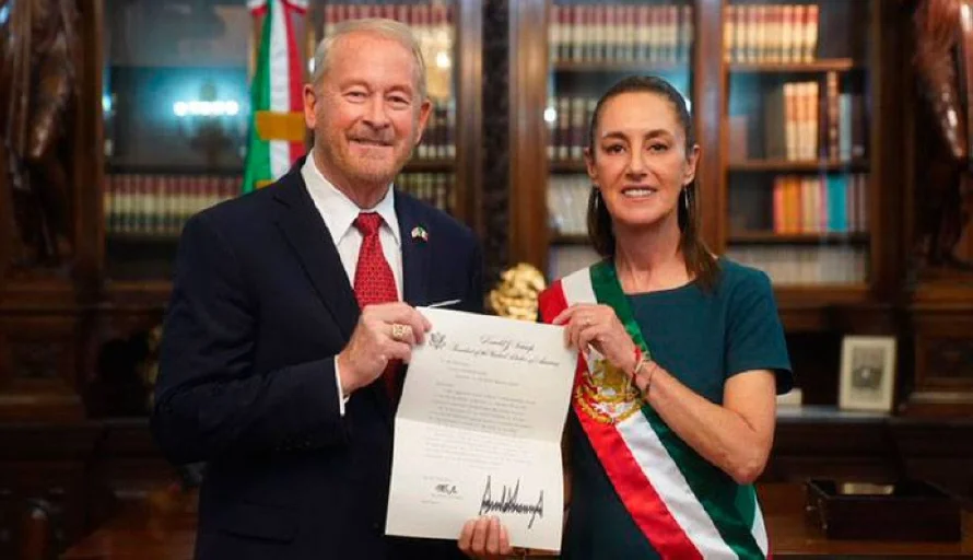 El nuevo embajador de EE.UU. se muestra "optimista" de la colaboración con México