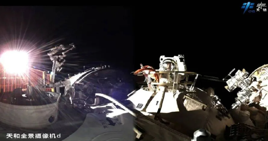 Astronautas chinos completan su primera caminata espacial en la misión Shenzhou-20