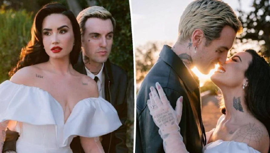 Demi Lovato se casó con el cantautor Jordan "Jutes" Lutes en California
