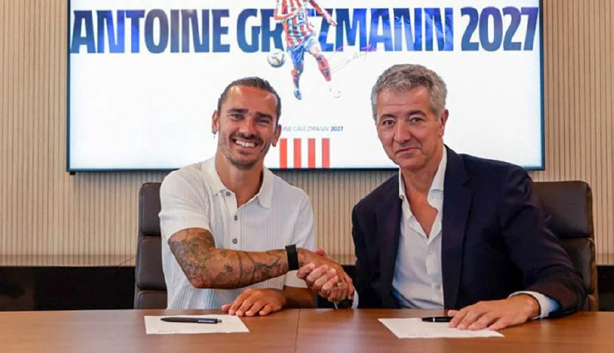 Griezmann y Koke amplían sus contratos con el Atlético de Madrid