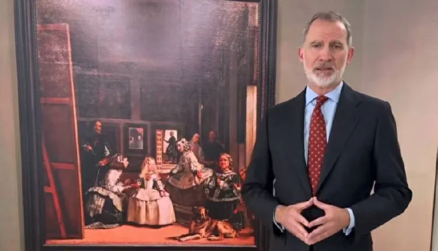 Rey Felipe explica "Las Meninas" de Velázquez para el Instagram del Museo del Prado