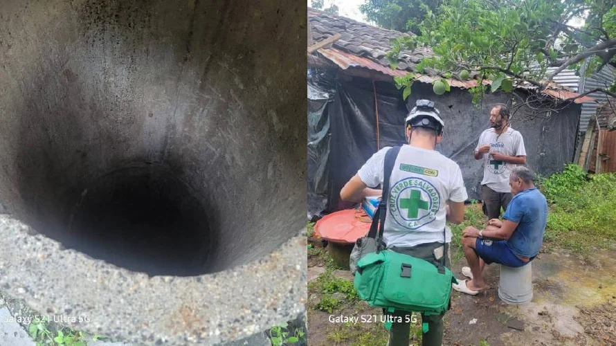 Cruz Verde rescató a hombre que cayó a un pozo de 10 metros de profundidad en Aguilares