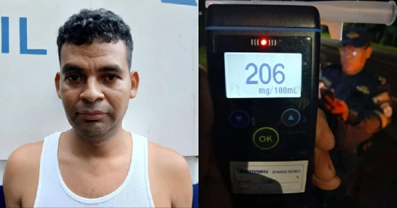 Detienen a hombre que manejaba en sentido contrario con 206 grados de alcohol en Santa Ana