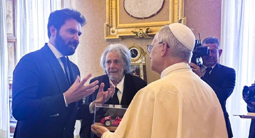 El papa León XIV recibió al actor Al Pacino en una audiencia en el Vaticano
