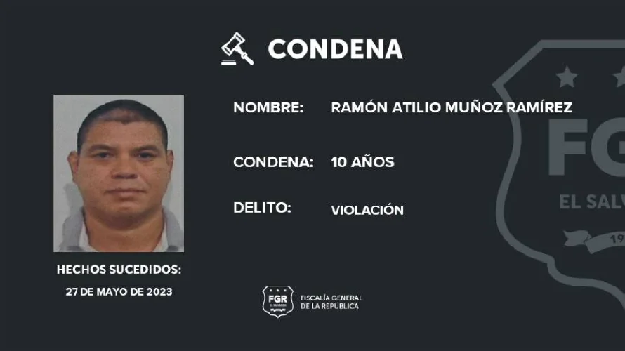 Violador de una adolescente en Usulután es condenado a 10 años de cárcel