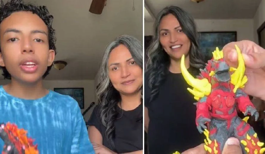 Fátima Calderón, de La Colección, se sube al trend y muestra el arte de su hijo