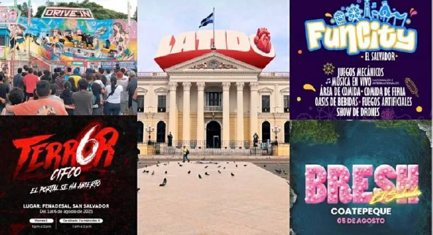 Los salvadoreños se preparan para cinco grandes festivales en Fiestas Agostinas 2025