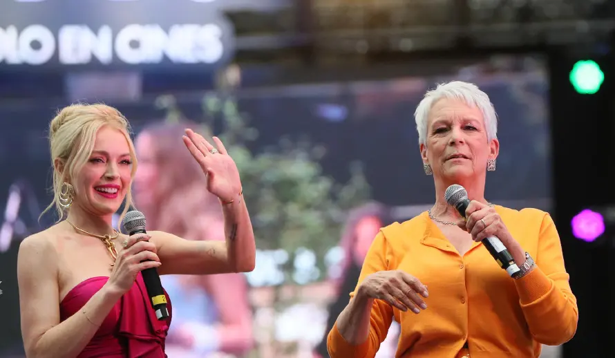 Lindsay Lohan y Jamie Lee Curtis enloquecen a México en estreno de "Otro viernes de locos"