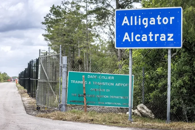 "Alligator Alcatraz" podría quedar vacío en cuestión de días, según funcionario de Florida