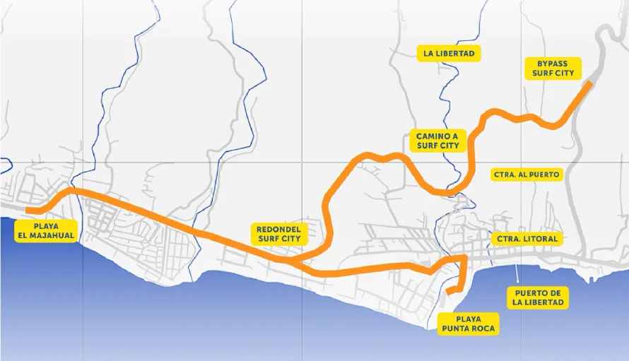 VMT anuncia circulación controlada en carretera Litoral por maratón este domingo