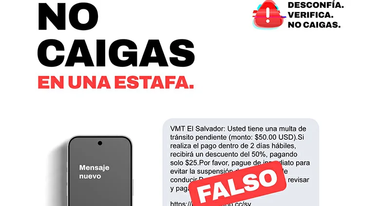 Alertan de falsos mensajes de texto para cobrar infracciones a multas de tránsito