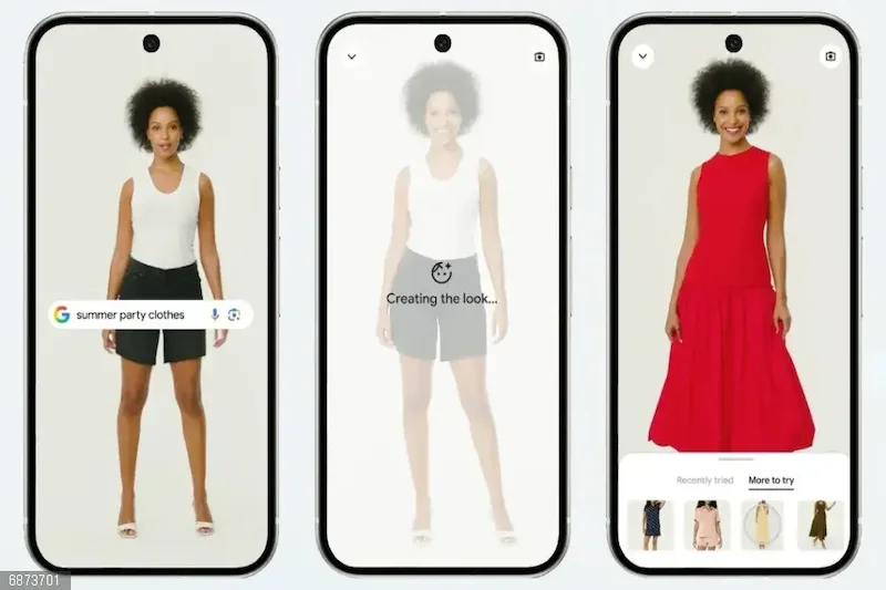 Google lanza probador virtual con IA para probar ropa en línea