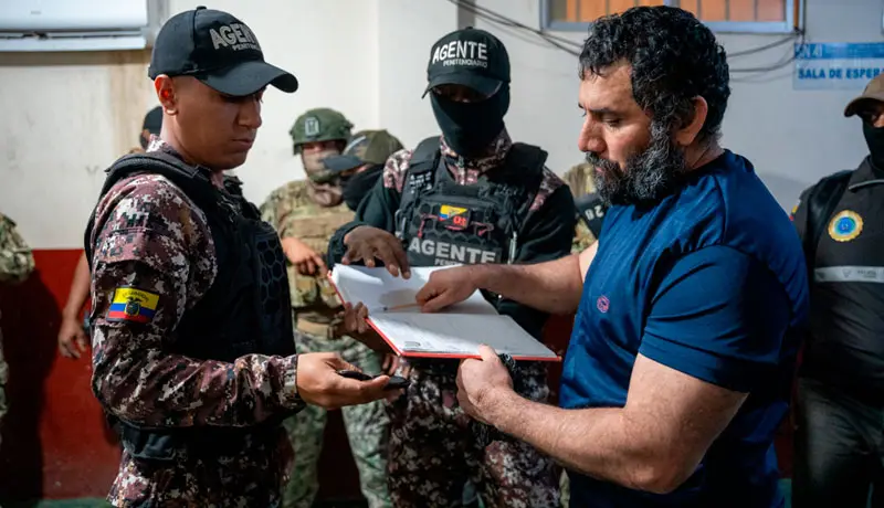 "Fito", el narco y líder criminal más buscado de Ecuador, es extraditado a EE.UU.