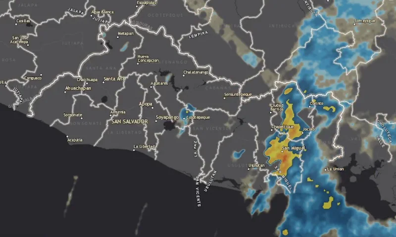 Tormentas y ráfagas de viento marcarán el clima en El Salvador este martes