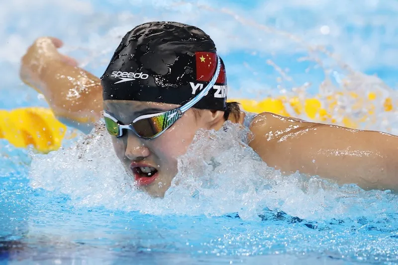 Zidi Yu, la nadadora china de 12 años que asombra en el Mundial de Singapur 2025