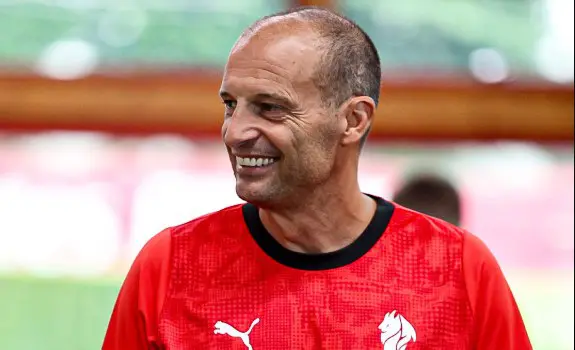 Allegri dice que su primer objetivo es que el Milán "vuelva a jugar la Champions"
