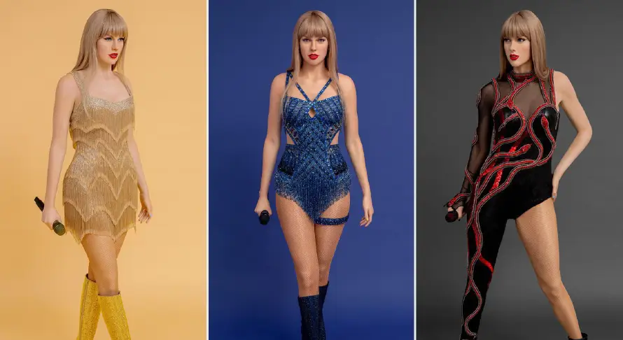 Madame Tussauds lanza 13 figuras de cera de Taylor Swift inspiradas en su "Eras Tour"