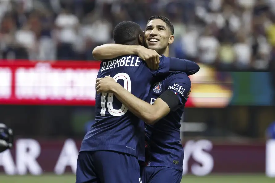Hakimi rompe la unidad del vestuario del PSG sobre el Balón de oro a Dembelé