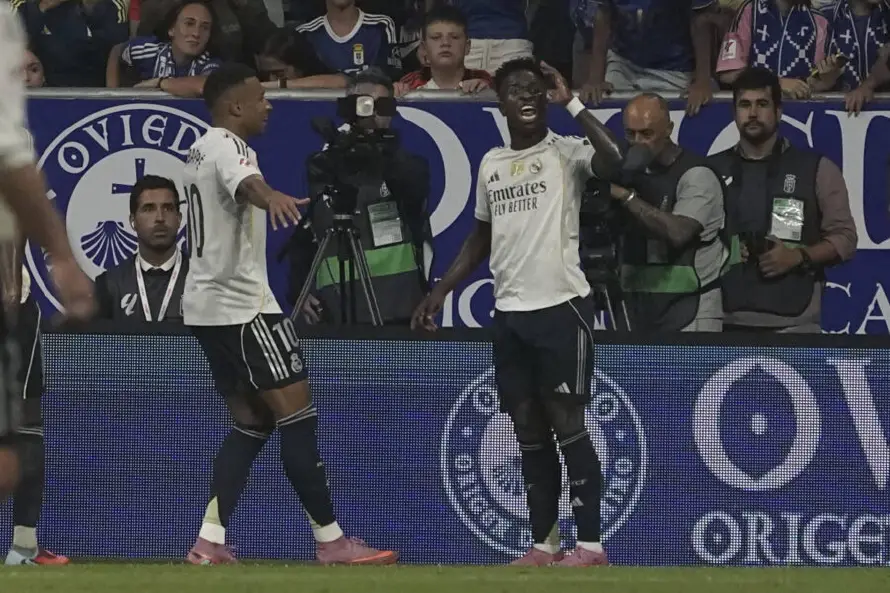 LaLiga denuncia insultos contra Vinicius y el Real Madrid en Oviedo