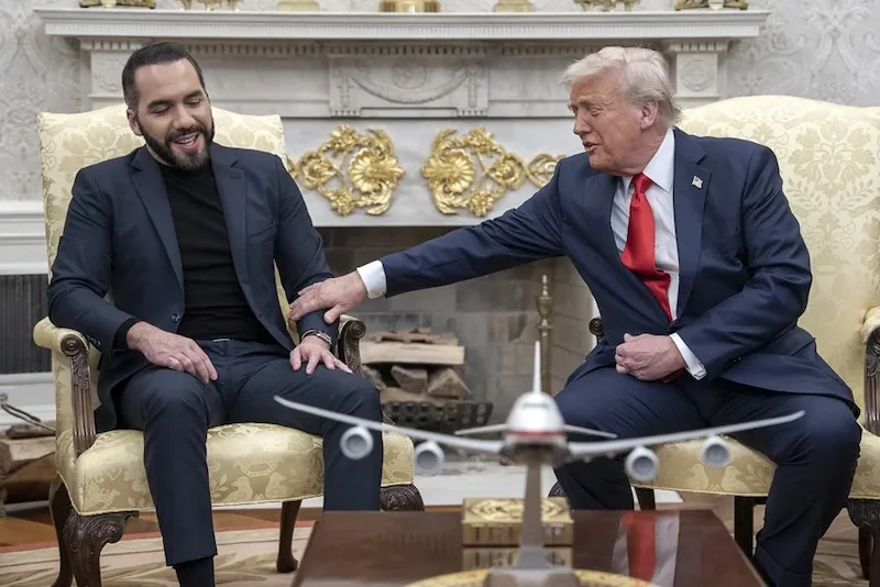 Trump y Bukele se reunieron en Washington a puerta cerrada