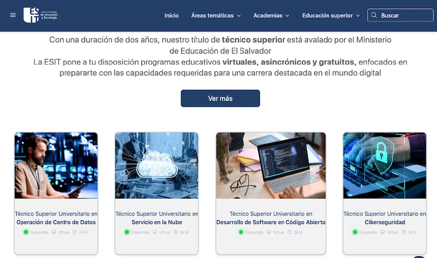 Educación aprueba planes de estudio de cuatro carreras de software a escuela superior de Presidencia