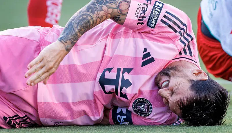 Messi sufre una "lesión muscular menor" en la pierna derecha