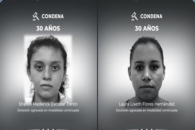 Pandilleras de la MS son condenadas a 30 años por extorsión en La Paz