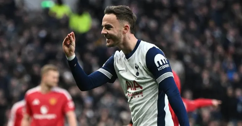 Tottenham confirma lesión grave de James Maddison: estará fuera casi toda la temporada