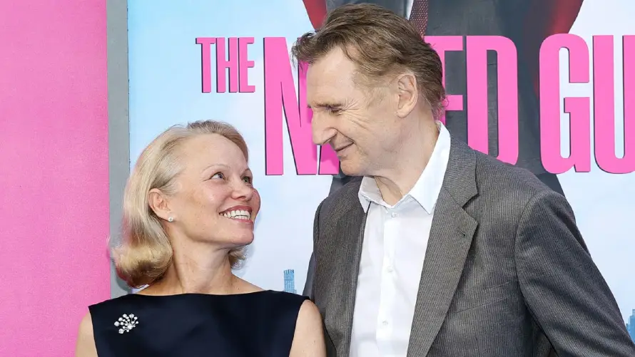 Familia de Liam Neeson reacciona a su supuesto romance con Pamela Anderson