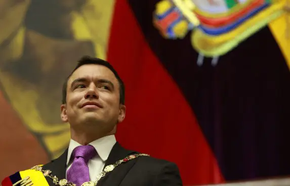 El presidente Noboa denuncia el Estatuto Migratorio entre Ecuador y Venezuela