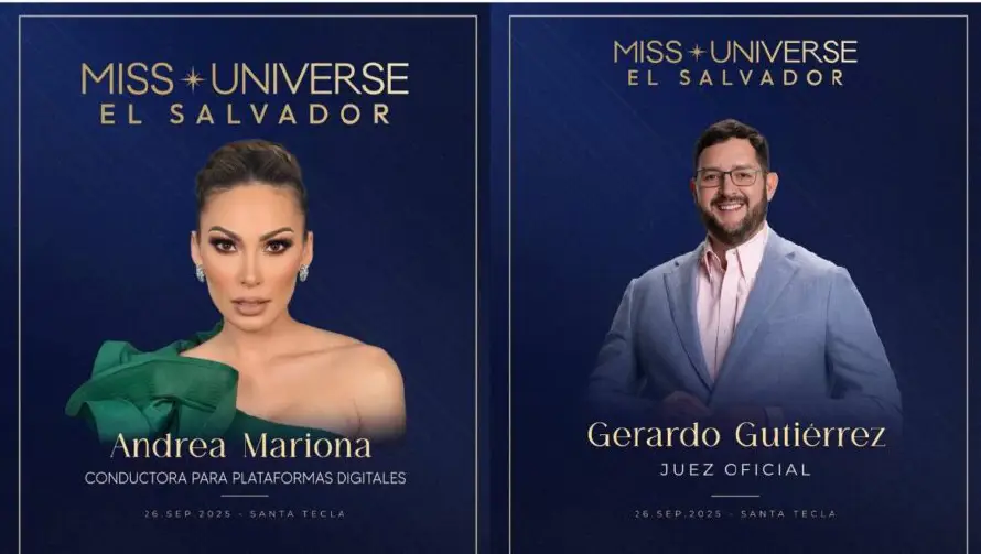 Andrea Mariona y su exesposo Guti se verán las caras Miss Universe El Salvador